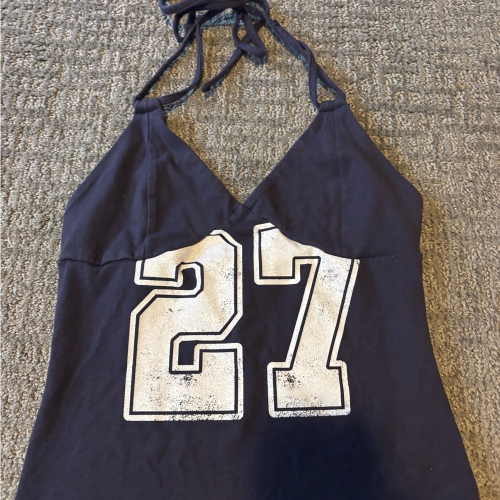 Wild Fable Black Camisole with Number Print